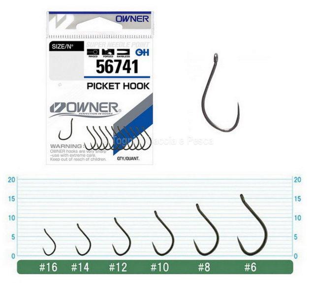 Offerta OWNER 56741 PICKET HOOK 14  accessories hooks - Tognini fishing