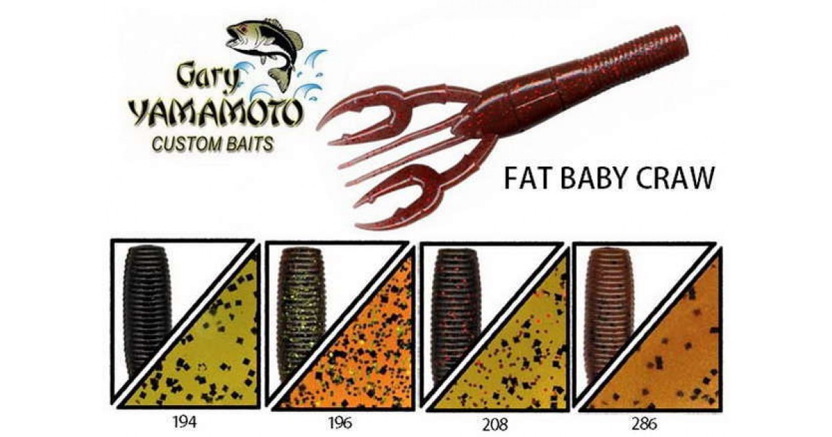 本店 Fishing Lures Gary Yamamoto Fat Baby Craw Medium Craw 海外