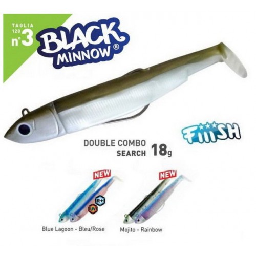 FIIISH BLACK MINNOW 120 DOUBLE COMBO SEARCH 18G.