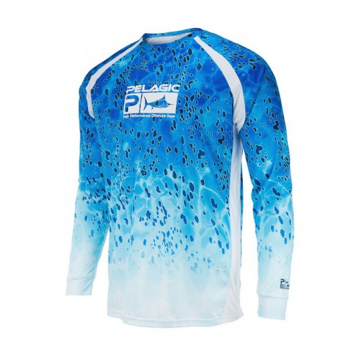 PELAGIC VAPORTEK LONG SLEEVE SHIRT BLUE