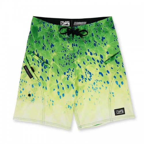 PELAGIC SHARKSKIN DORADO GREEN SHORTS