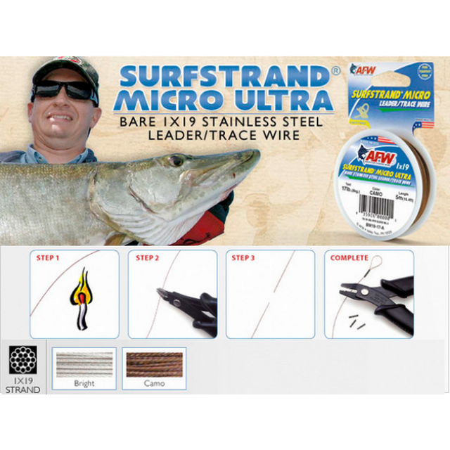 AMERICAN FISHINGN WIRE SURFSTRAND MICRO ULTRA 1x19 