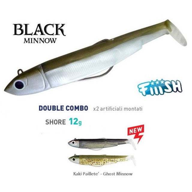 FIIISH BLACK MINNOW 120 DOUBLE COMBO SHORE 12G. 