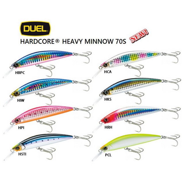 DUEL HARDCORE HEAVY SINKING MINNOW 70 