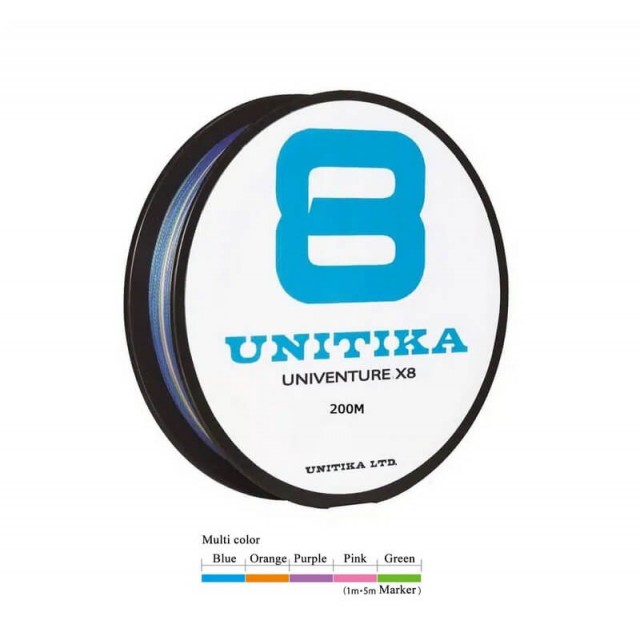 UNITIKA UNIVENTURE X8 MULTICOLO 300M. 