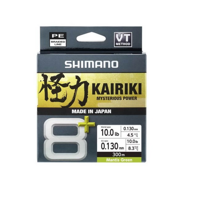 SHIMANO KAIRIKI 8+ 300mt. MANTIS GREEN 