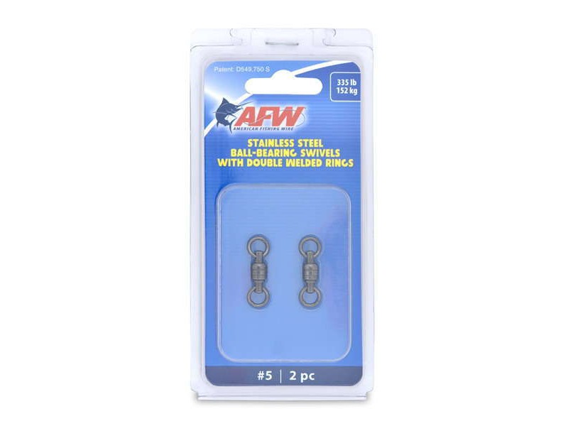American Fishing Wire Mighty-Mini Snap lb. Swivels -Pack