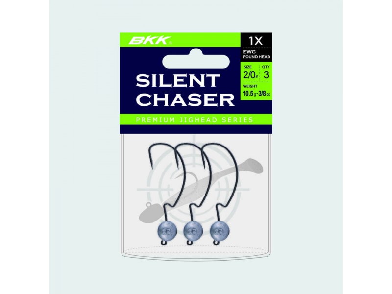 BKK Premium Worm Jighead Silent Chaser 1X EWG Round Head