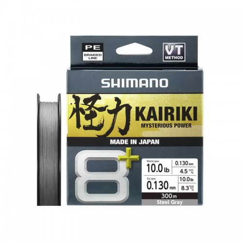 SHIMANO KAIRIKI 8+ 300mt. STEEL GRAY 0.130mm.