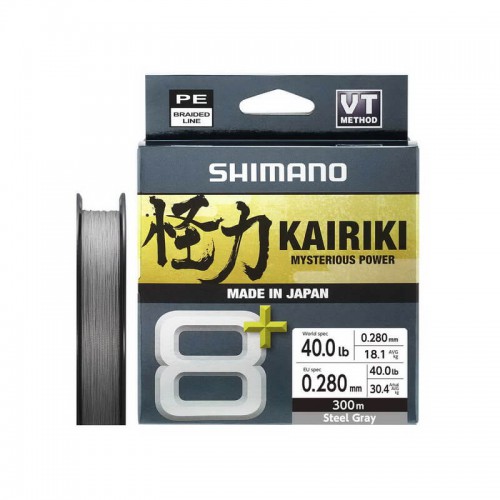 SHIMANO KAIRIKI 8+ 300mt. STEEL GRAY 0.280mm.