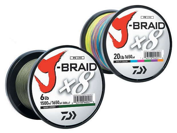 DAIWA J-BRAID X8 MULTICOLOR 1500M.