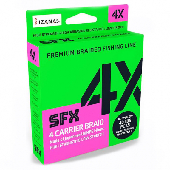 Nuovo Sufix SFX 4X Carrier Braid 135m. Hot Yellow