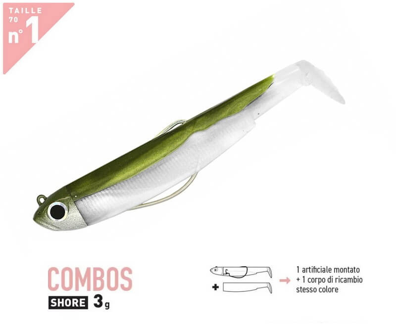 FIIISH BLACK MINNOW 70 COMBO SHORE 3G.