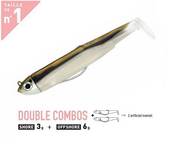 FIIISH BLACK MINNOW 70 DOUBLE COMBO 3/6G.